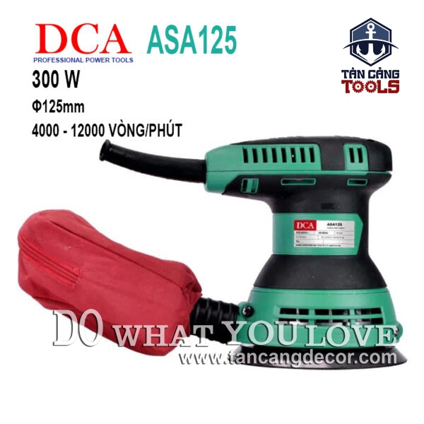 Máy Chà Nhám Quỹ Đạo Tròn 5 Cấp Điều Tốc DCA ASA125 300W
