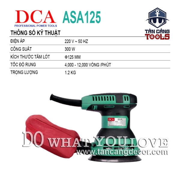 Alternative view of Máy Chà Nhám Quỹ Đạo Tròn 5 Cấp Điều Tốc DCA ASA125 300W