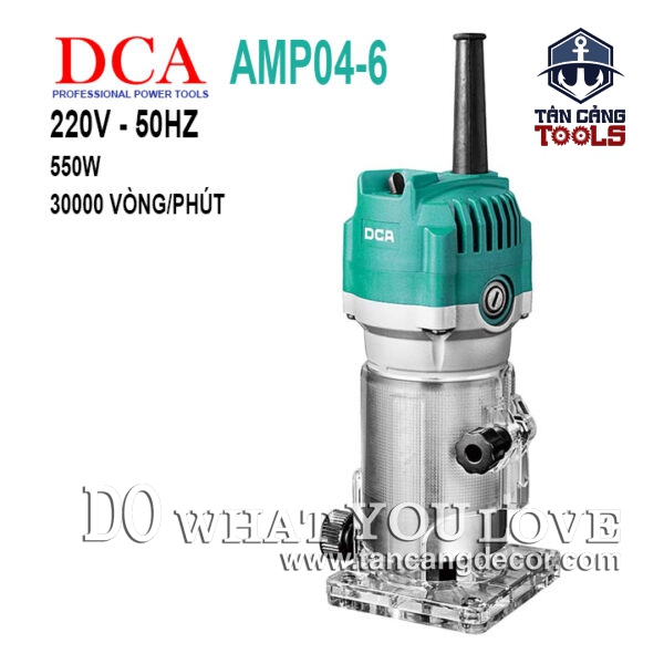 Máy Phay DCA AMP04-6 Cốt 6.35 mm 550W