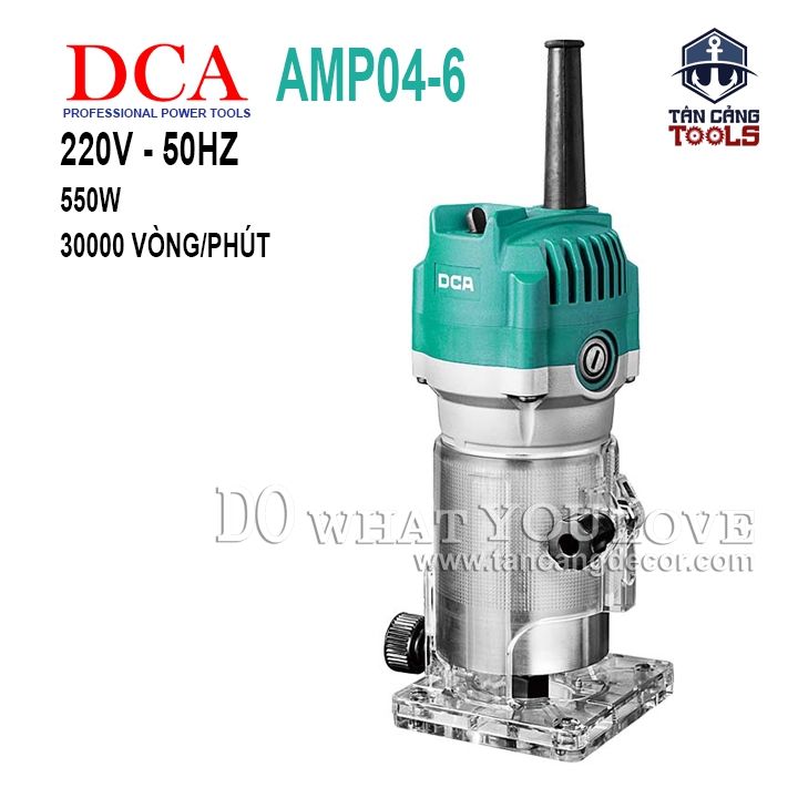 Máy Phay DCA AMP04-6 Cốt 6.35 mm 550W