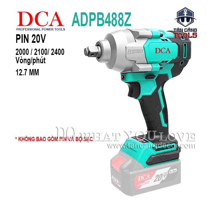 Máy Siết Bu Lông Dùng Pin DCA 20V ADPB488Z 1/2 Inches ( Thân Máy )