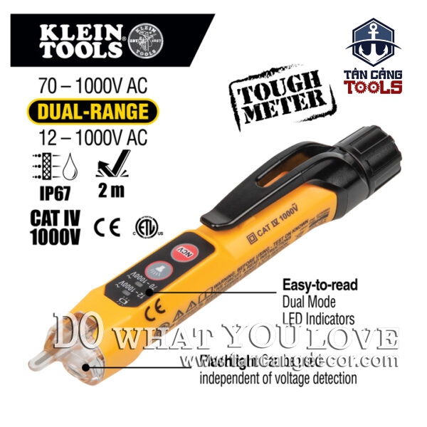 Bút Thử Điện Không Chạm Điện Tử 12V Đến 1000V Klein Tools NCVT3P
