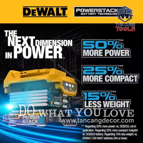 Alternative view of Pin PowerStack 20V 5.0Ah DeWalt DCBP520