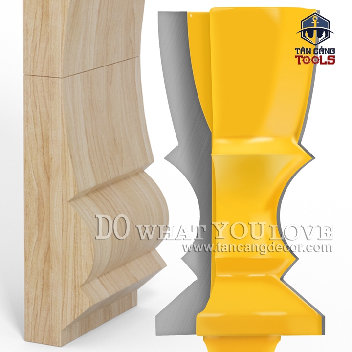 Mũi Router Đánh Phào Chỉ Chân Tủ Cổ Điển Cốt 12.7 mm - Ảnh 4