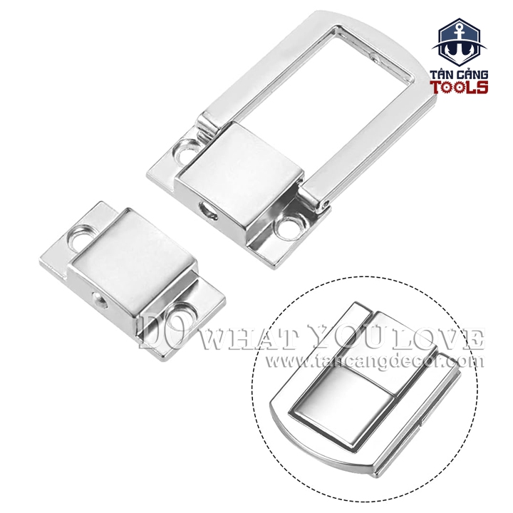 Khóa Hộp 40 Thép - KT: 3.2 x 4.3 cm - Ảnh 3