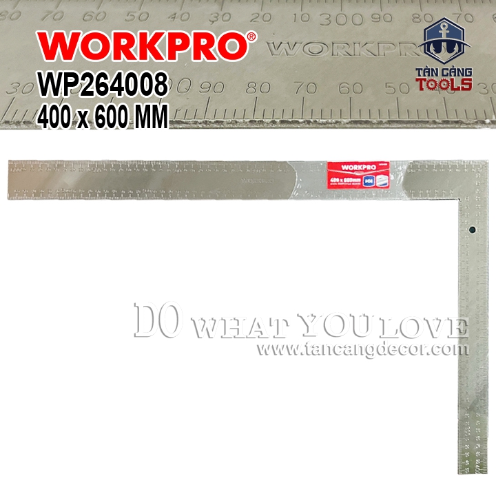 Thước Eke Vuông 40 x 60 cm Workpro WP264008