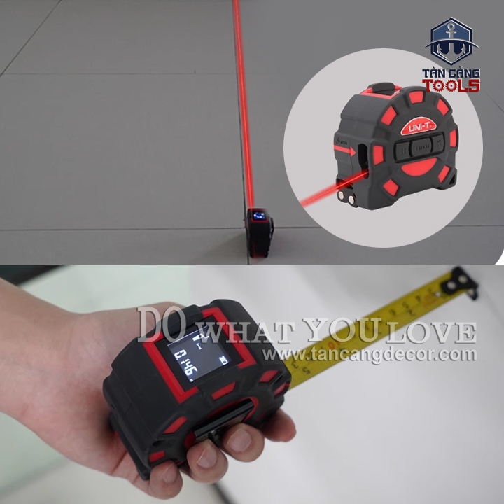 Thước Cuộn 5 Mét Kết Hợp Đo Khoảng Cách Điện Tử 50 Mét UNI-T LM50T ( Nhiều Tính Năng ) - Ảnh 8