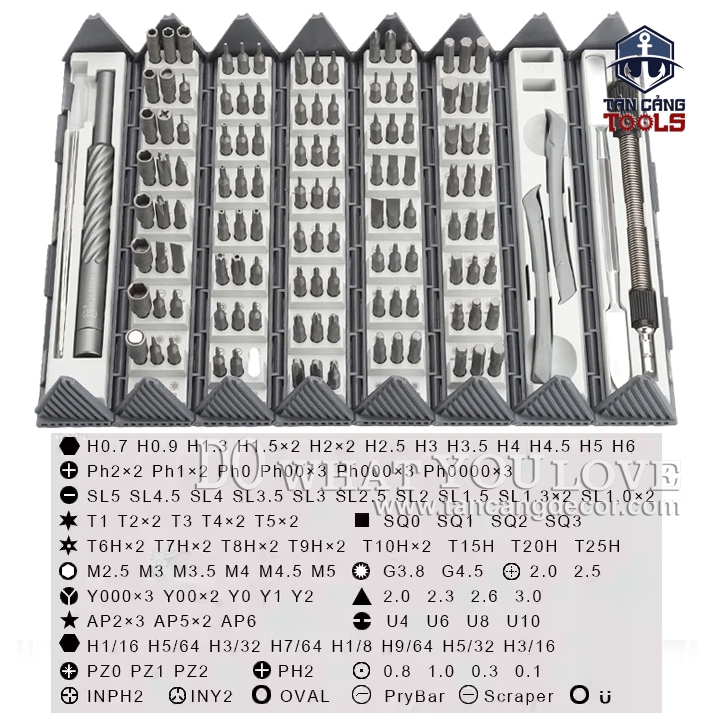 Bộ Phụ Kiện Sửa Chữa Linh Kiện Fukuoka F0 - 9227 128 Chi Tiết - Ảnh 3