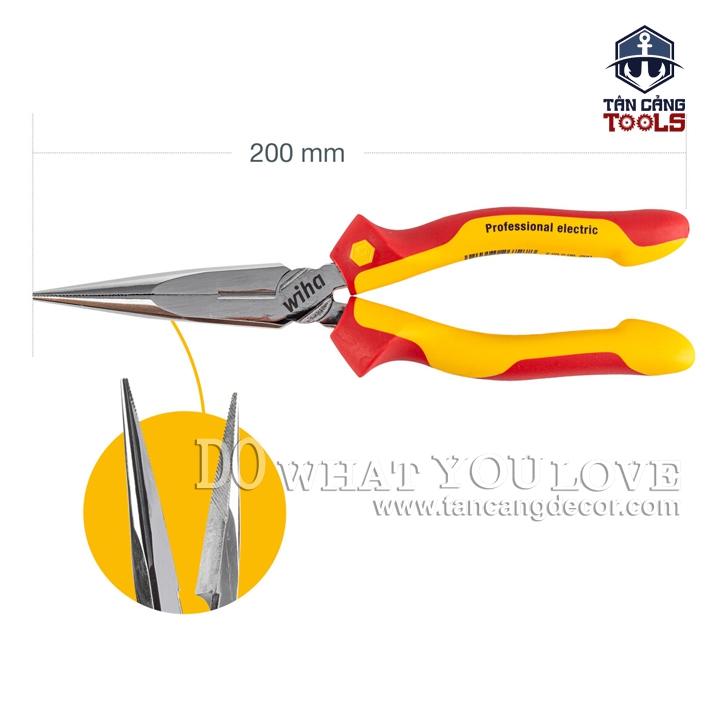 Kìm Nhọn Cách Điện 1000V 200 mm Wiha 26727 - Ảnh 5