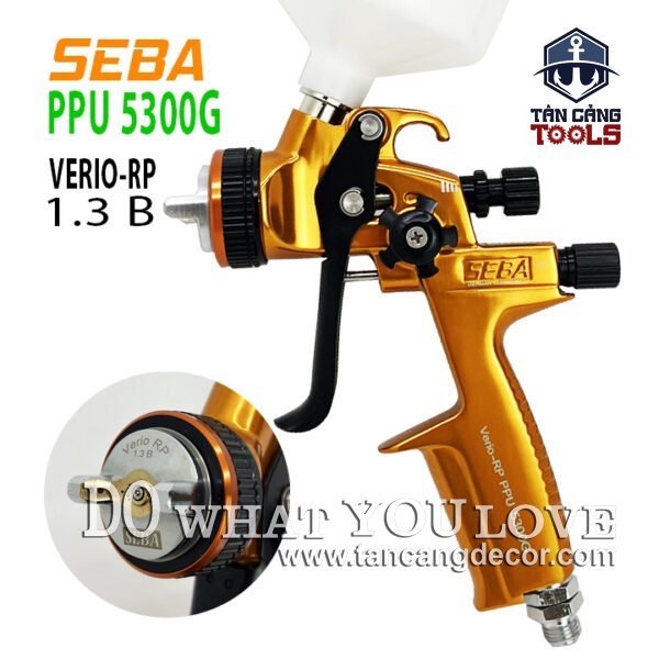 Súng Phun Sơn Seba PPU 5300G 1.3 mm RP 600 cc