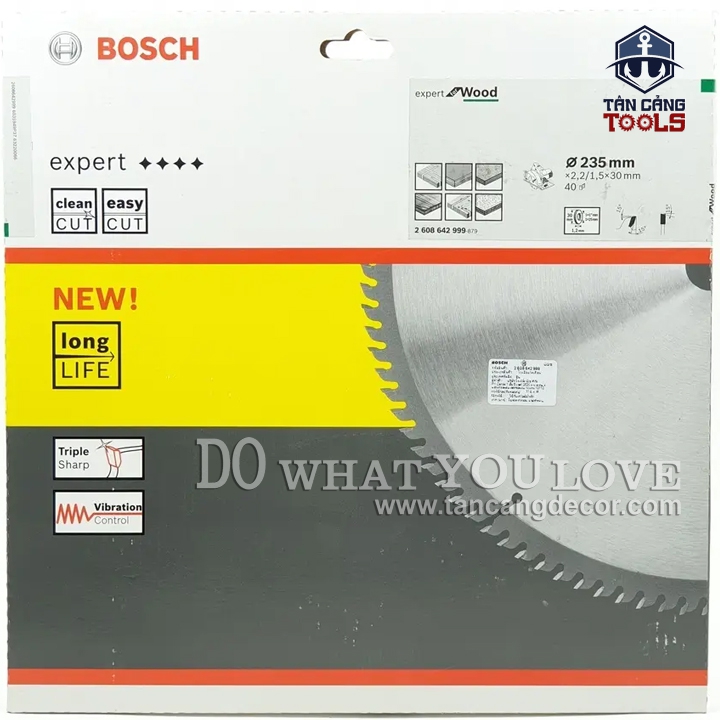 Lưỡi Cưa Gỗ Hợp Kim 235 x 30 mm x 40T Bosch 2608642999 - Ảnh 6