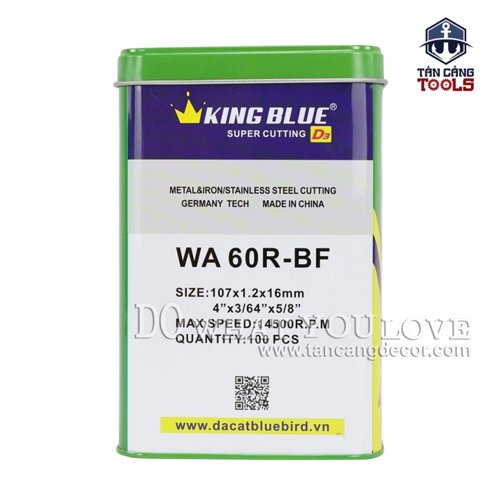 Combo 5 Viên Đá Cắt Sắt, Inox 107 mm KingBlue D3-107x1.2 - Ảnh 5