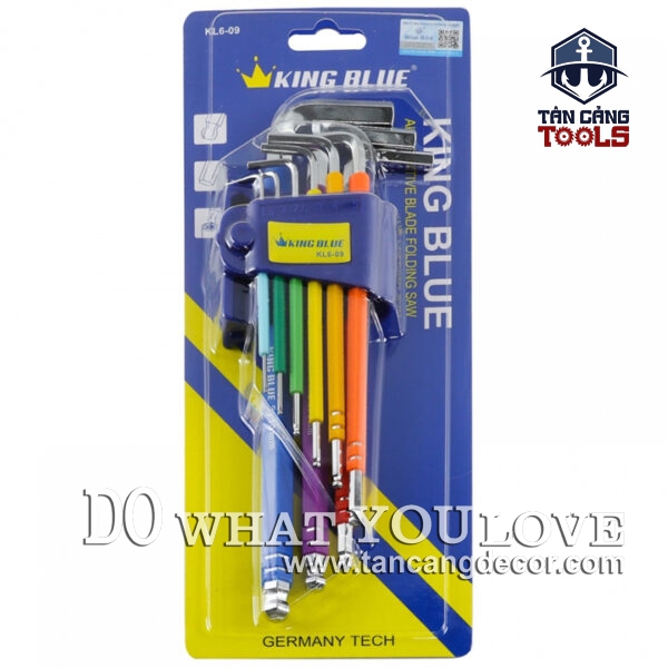 Alternative view of Bộ Lục Giác 9 Chi Tiết KingBlue KL6-09 ( Đầu Bi 1.5 - 10 mm, Thân Bọc Nhựa )