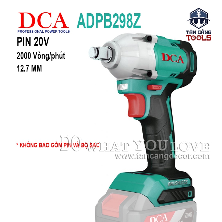 Máy Siết Bu Lông Dùng Pin DCA 20V ADPB298Z 1/2 Inches ( Thân Máy )
