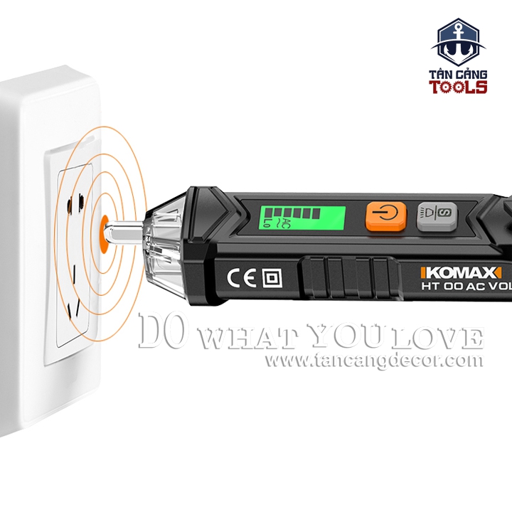 Bút Thử Điện Không Chạm Điện Tử 12V Đến 1000V Komax KMS-1 ( Phân Biệt Dây Nóng, Dây Nguội ) - Ảnh 2