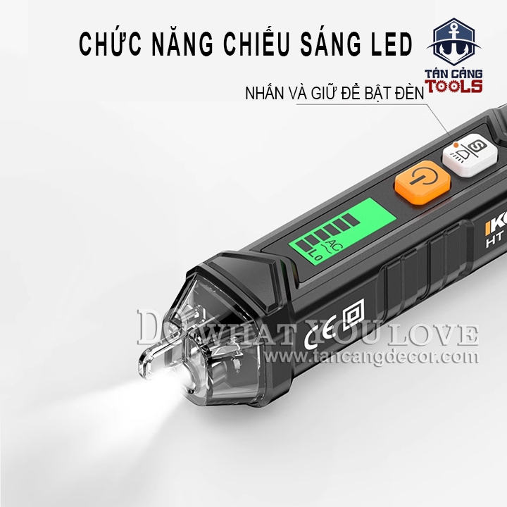 Bút Thử Điện Không Chạm Điện Tử 12V Đến 1000V Komax KMS-1 ( Phân Biệt Dây Nóng, Dây Nguội ) - Ảnh 3