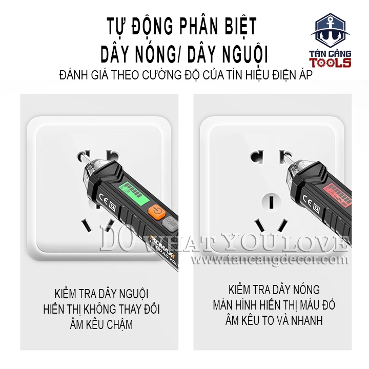 Bút Thử Điện Không Chạm Điện Tử 12V Đến 1000V Komax KMS-1 ( Phân Biệt Dây Nóng, Dây Nguội ) - Ảnh 7