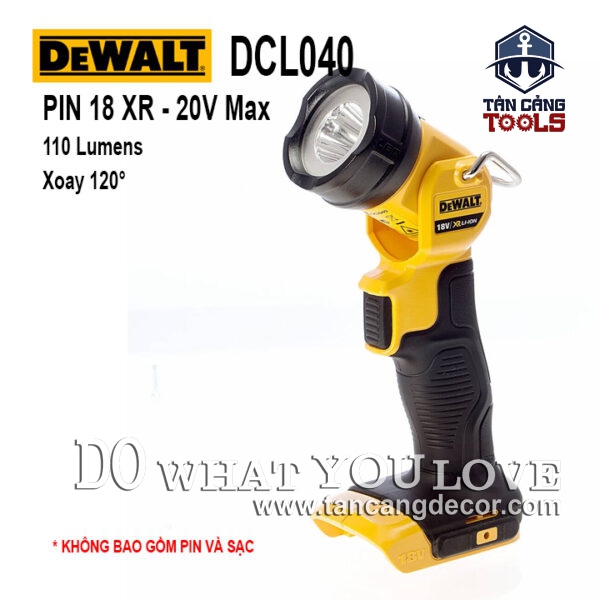 Đèn Pin Dùng Pin 20V Dewalt DCL040 ( Thân Máy )