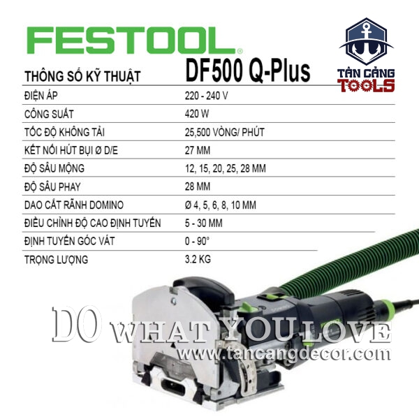 Alternative view of Máy Đục Mộng Domino Festool DF500 Q-Plus