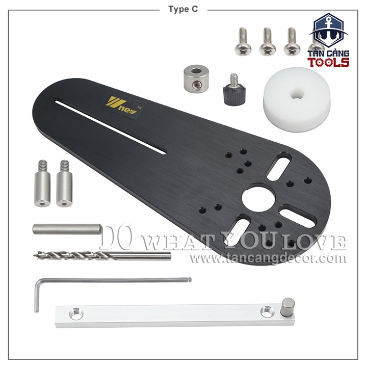 Bộ Cử Cắt Hình Tròn Dành Cho Máy Phay Wnew Đường Kính 20 Đến 67 Cm - Ảnh 5