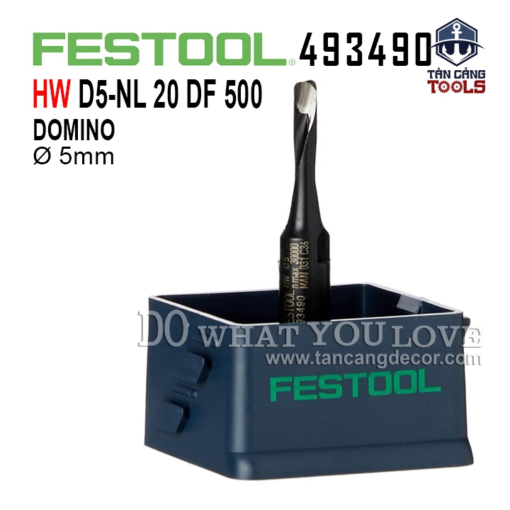 Mũi Đục Mộng 5 mm Festool 493490 ( Dành Cho DF500 )