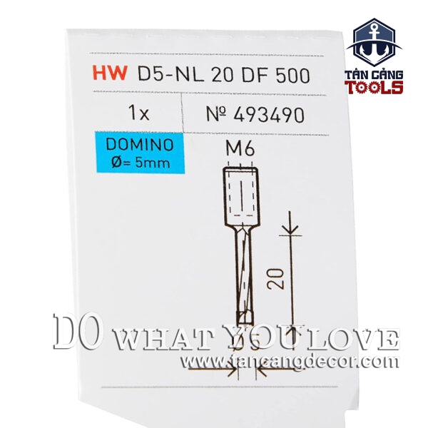Alternative view of Mũi Đục Mộng 5 mm Festool 493490 ( Dành Cho DF500 )