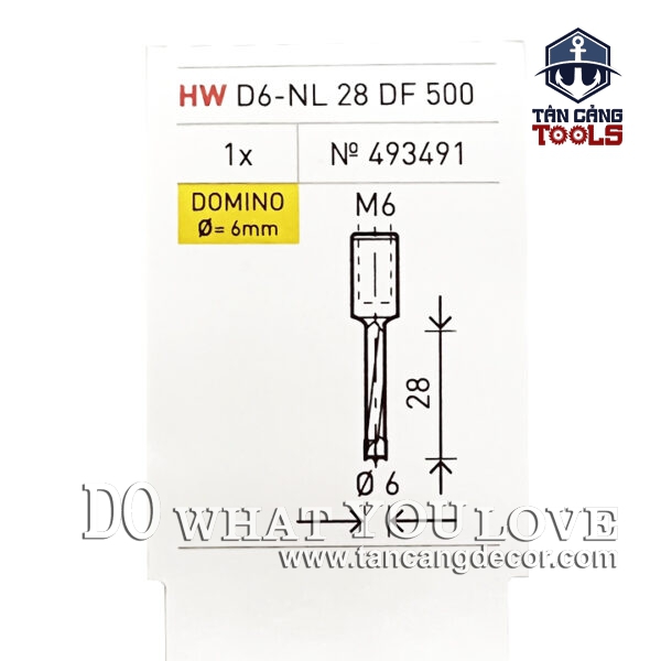 Alternative view of Mũi Đục Mộng 6 mm Festool 493491 ( Dành Cho DF500 )