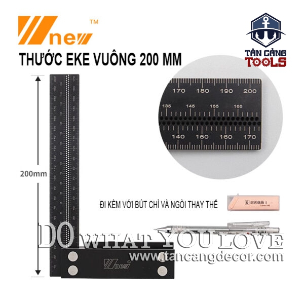 Thước Eke Vuông 20 cm Wnew