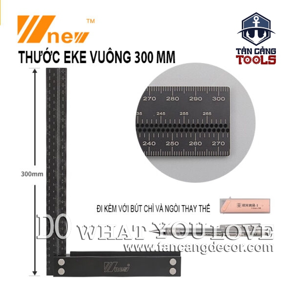 Thước Eke Vuông 30 cm Wnew