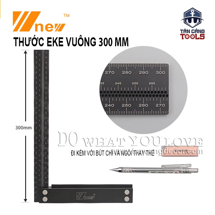Thước Eke Vuông 30 cm Wnew