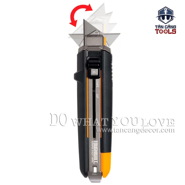 Dao Rọc Cáp Đa Năng Toughbuilt TB-H4S5-01 Kèm 5 Lưỡi Dao ( Tay Cầm Thép Bọc Su ) - Ảnh 4