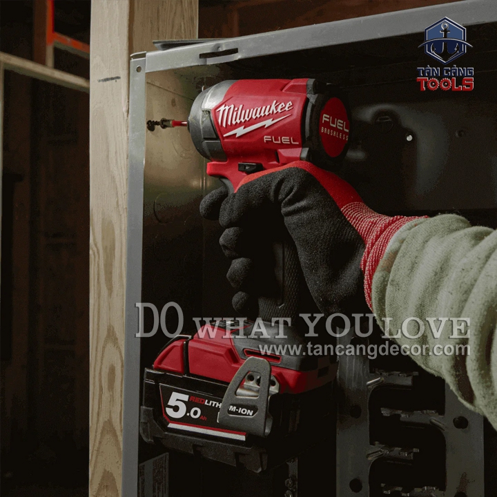 Combo FID3 + FPD3 Milwaukee M18 FPP2A3 Phiên Bản Mới ( 2 Pin 5.0Ah, 1 Sạc, Hộp Đựng ) - Ảnh 8