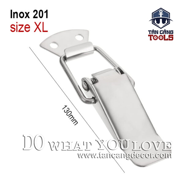 Khóa gài Inox 201 Loại Trơn Size XL 103mm