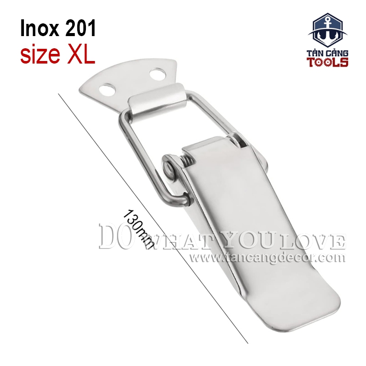 Khóa gài Inox 201 Loại Trơn Size XL 103mm