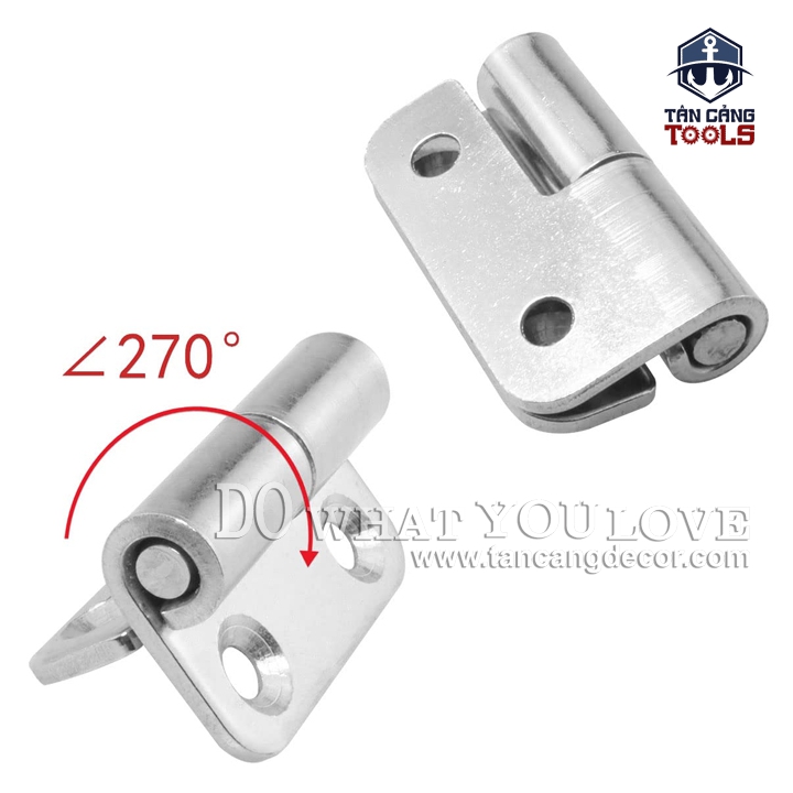 2 Bản Lề Inox 304 Dạng Tháo Rời Mở Phải - KT : 33 x 37 x 2 mm ( 1.5 Inches ) - Ảnh 3
