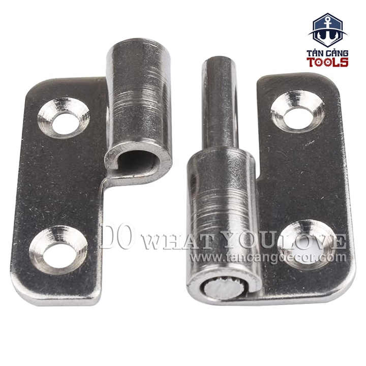 2 Bản Lề Inox 304 Dạng Tháo Rời Mở Phải - KT : 33 x 37 x 2 mm ( 1.5 Inches ) - Ảnh 5
