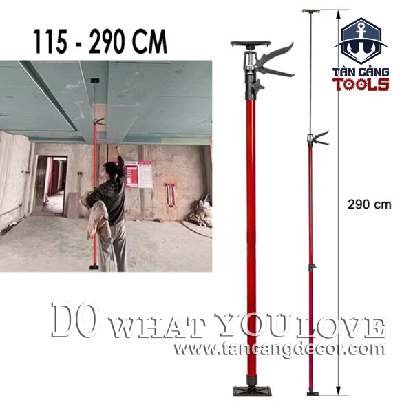 Bộ Dụng Cụ Hỗ Trợ Nâng Hạ Tủ 115 - 290 Cm ( Màu Đỏ )