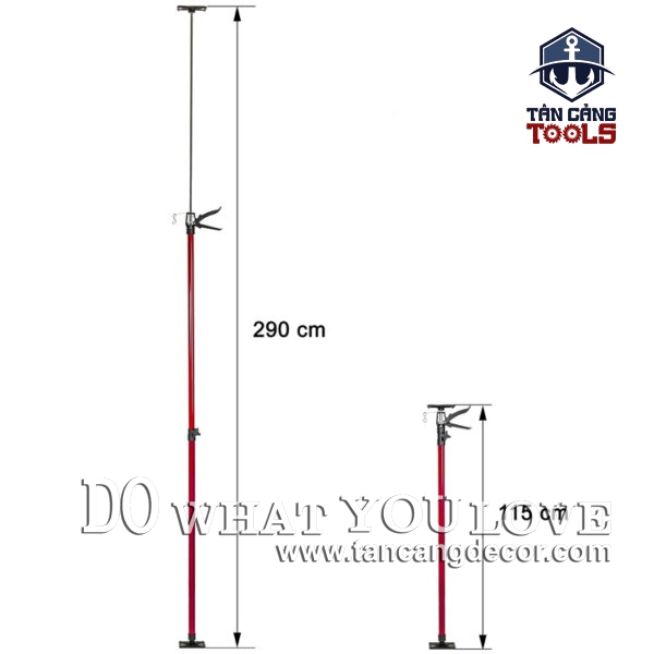 Alternative view of Bộ Dụng Cụ Hỗ Trợ Nâng Hạ Tủ 115 - 290 Cm ( Màu Đỏ )
