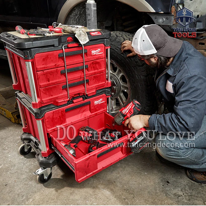 Thùng Đựng Đồ Nghề 2 Ngăn Kéo Milwaukee Packout 48-22-8442 - Ảnh 8