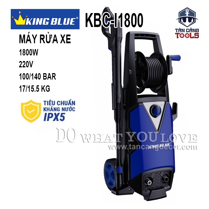 Máy Xịt Rửa Xe Cao Áp Kingblue KBC-I1800 1800W