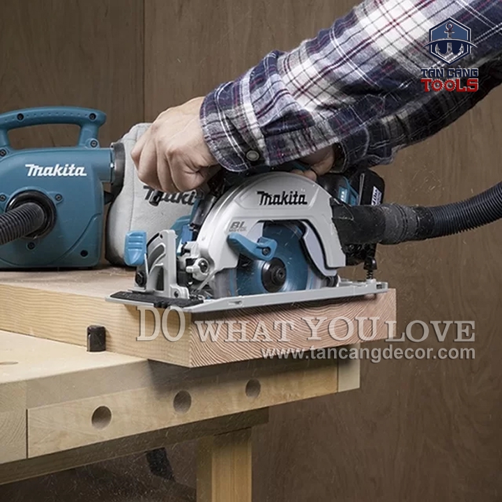 Combo Máy Cưa Đĩa 165mm Dùng Pin 18V Makita DHS600RFJ ( Thân Máy, 2 Pin 3.0Ah, Sạc Nhanh, Thùng ) - Ảnh 6