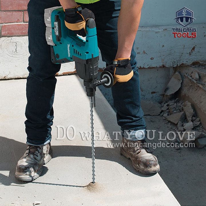 Combo Máy Khoan Bê Tông 3 Chế Độ Dùng Pin Makita 36V DHR263RM2 ( Thân Máy, 2 Pin, 1 Sạc, Thùng Nhựa ) - Ảnh 6