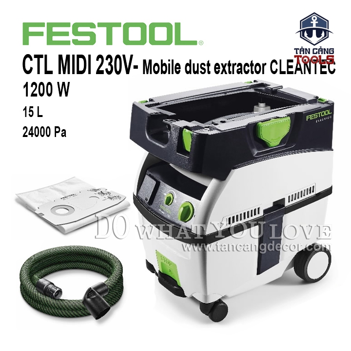 Máy Hút Bụi 15 Lít Festool CLEANTEC CTL MIDI 230V