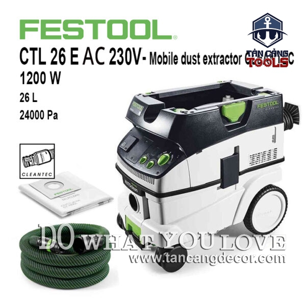 Máy Hút Bụi 26 Lít Festool CLEANTEC CTL 26 E AC 230V