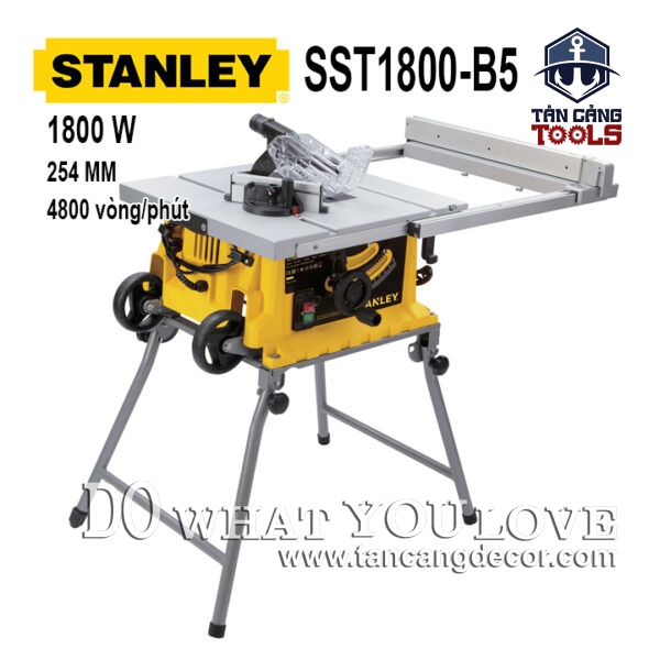 Máy Cưa Bàn Stanley SST1800 1800W ( Phiên Bản Mới - Chân Xếp Gọn, Chống Khởi Động Lại )