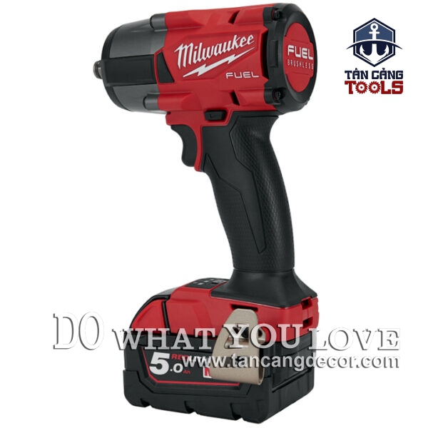 Combo FMTIW2F12 + BLHACD26 Milwaukee M18 ( 2 Pin 5.0Ah, 1 Sạc Nhanh, 2 Thùng, 2 Thân Máy, 1 Sạc Dự Phòng, Dao CaMo ) - Ảnh 5