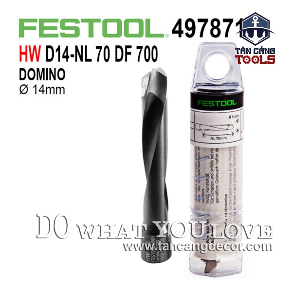 Mũi Đục Mộng 14 mm Festool 497871 ( Dành Cho DF700 )