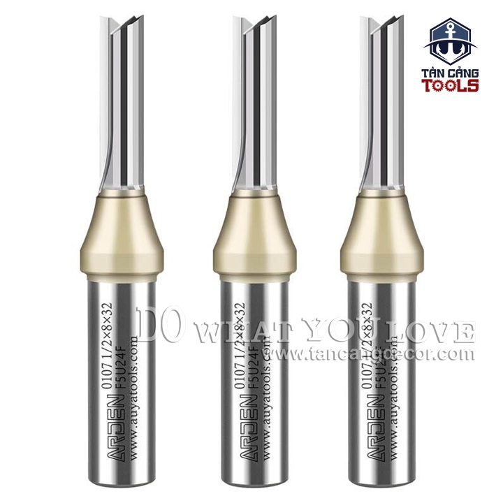 Mũi Router Arden CNC Móc Rãnh 8 x 40 mm Cốt 12.7 mm Arden 0107 - Ảnh 2