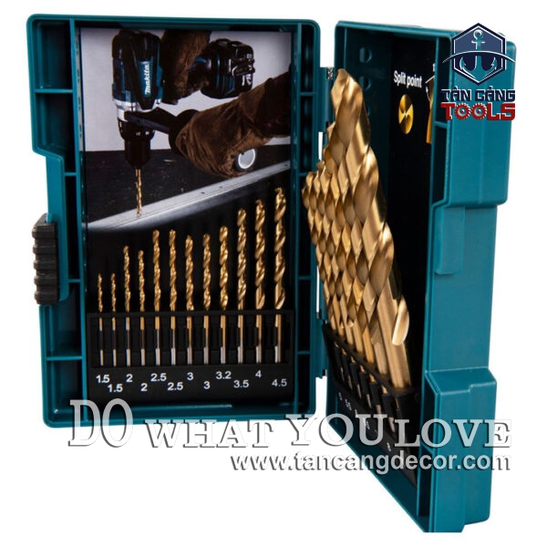 Alternative view of Bộ Mũi Khoan Kim Loại HSS-TIN 19 Chi Tiết Makita B-67795