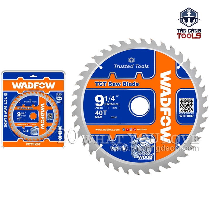 Lưỡi Cưa Gỗ Hợp Kim 235 x 30 mm x 40T Wadfow WTC1K07 - Ảnh 2